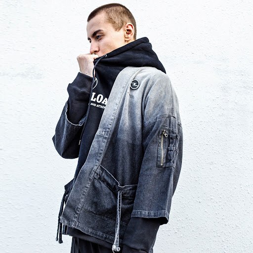 Title 5, Dark Washed Gradient Denim Jacket. Stylish and ...