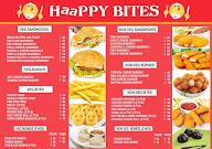 Haappy Bites menu 1