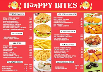 Haappy Bites menu 