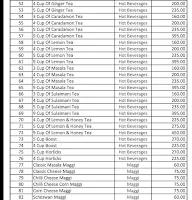 Madras Coffee House menu 1