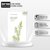 Mặt Nạ Giấy Cấp Ẩm, Giảm Mụn, Se Khít Lỗ Chân Lông Nature Republic Real Nature Mask Sheet 23Ml - Tea Tree