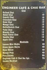 Engineer Cafe & Chai Bar menu 1