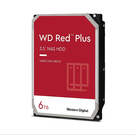 Ổ cứng HDD WD Red Plus 6TB 3.5 inch SATA III 256MB Cache 5400RPM (WD60EFPX)