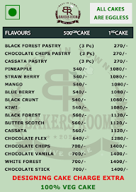 Bakers Room Cake Shop menu 4