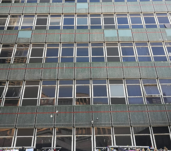 The building in Pritchard Street, Joburg CBD, where a six-year-old boy fell to his death on Saturday morning.