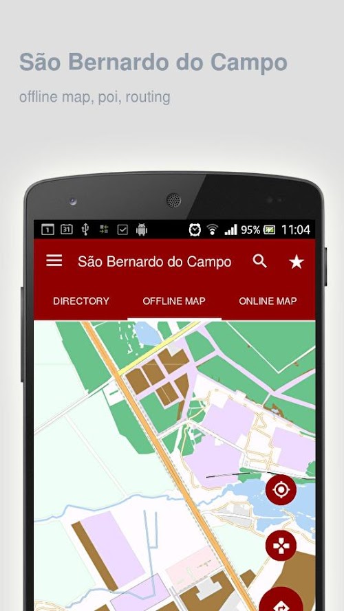 Android application São Bernardo do Campo Map screenshort