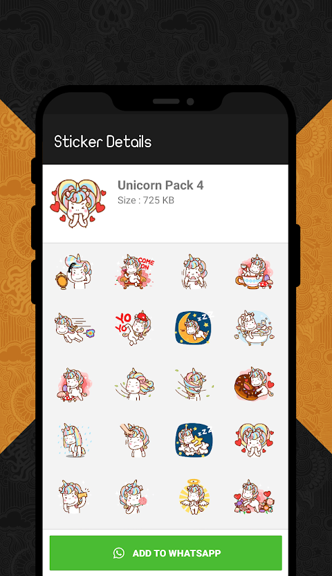 Unicorn Stickers for WhatsApp (WAStickerApps)のおすすめ画像2