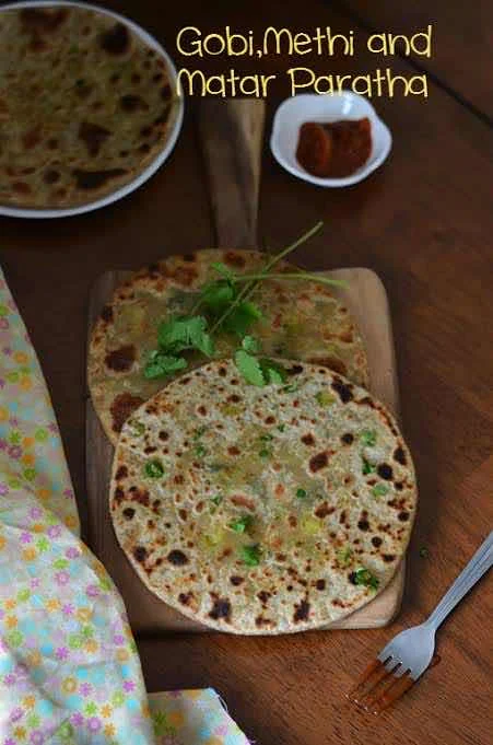 Gobi Matar Paratha