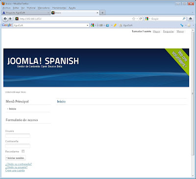 Descargar e instalar Joomla! 1.6.3 en servidor web Apache, PHP y MySQL con Linux Debian 6