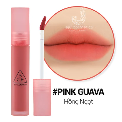 Son Kem Lì 3CE Blur Water Tint Pink Guava - 4.6g