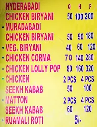 Al Zaika Muradabadi & Hyderabadi Chicken Biryani menu 1