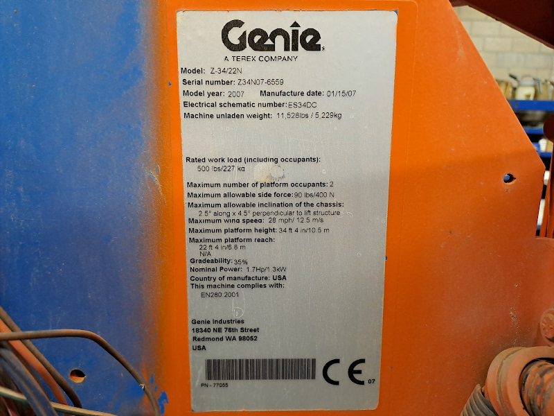 Picture of a GENIE Z-34/22N