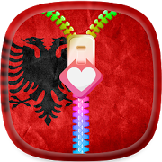 Albania Flag Zipper Lock  Icon