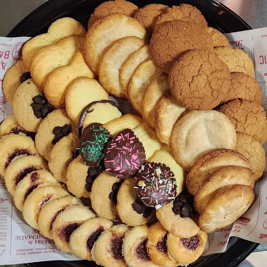 Christmas cookie platter