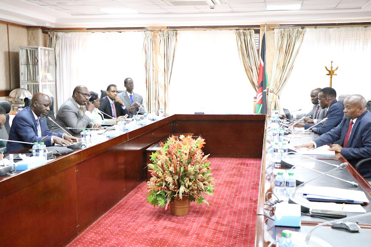 Interior CS Kithure Kindiki holds talks with Public Service Commission on Monday, January 23.