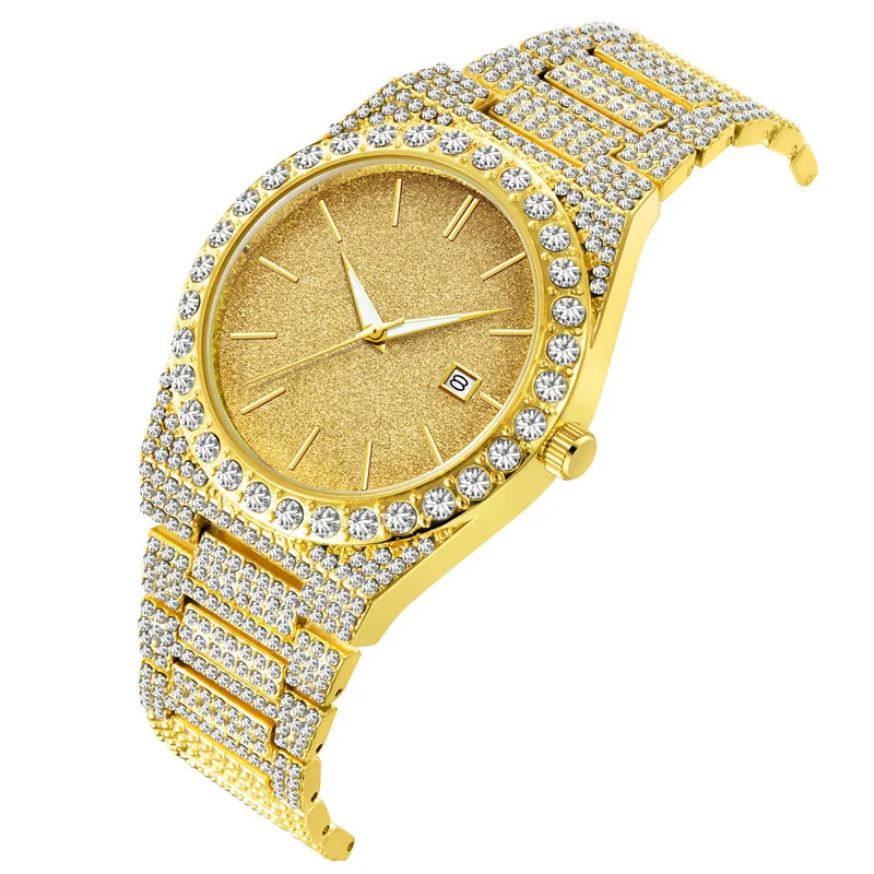 Title 3, Montre Homme Quartz Calendrier Diamants Un Acce...