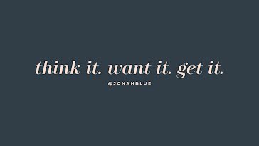 Think It Want It Get It - Facebook Cover Photo template