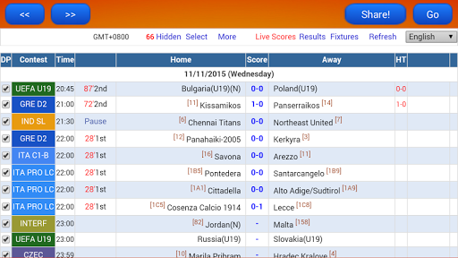 Football Live Score