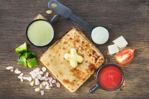 Paneer Tikka Paratha Sandwich