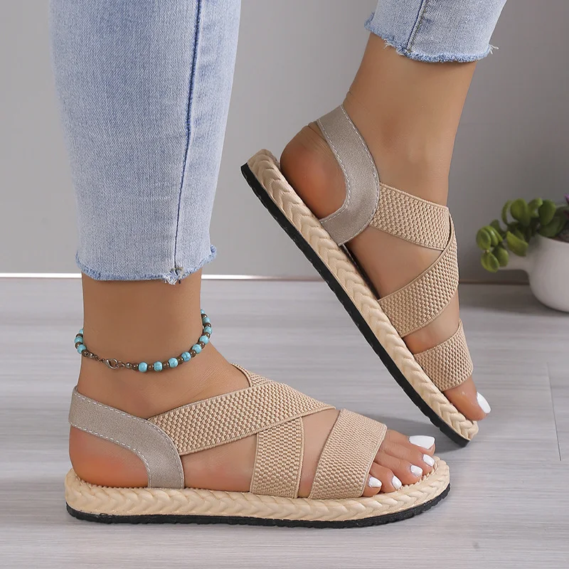 Title 6, Flache Studenten Römerschuhe Weiche Sohle Kreuz...