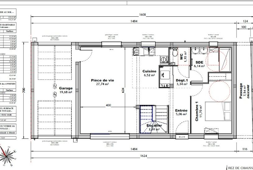  Vente Terrain + Maison - Terrain : 633m² - Maison : 90m² à Jarnac (16200) 