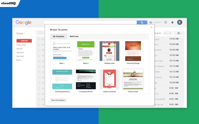 Gmail Email Templates by cloudHQ