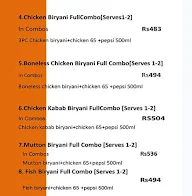 Bawarchi Biryani menu 2