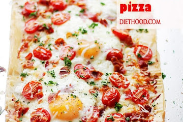 Bacon and Eggs Phyllo Breakfast Pizza