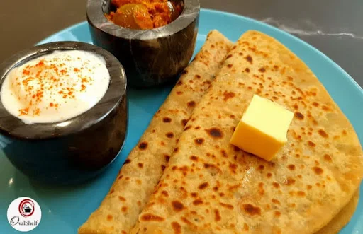 2 Plain Paratha + Dahi + Pickle