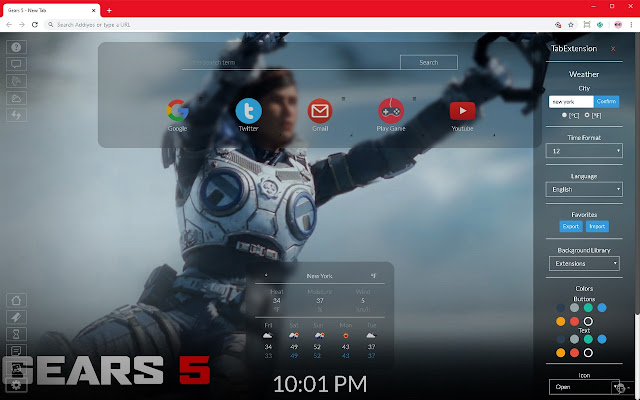 Gears 5 New Tab