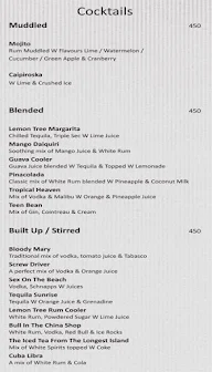 Slounge - Lemon Tree Premier menu 6