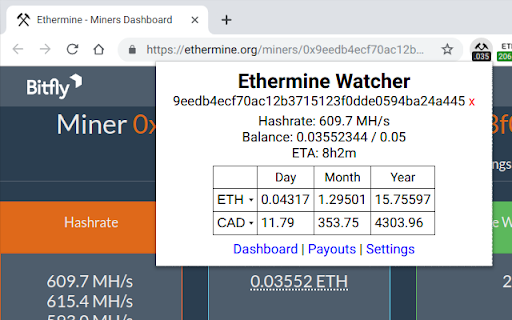 Ethermine Watcher