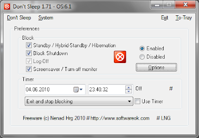 Keep You Windows Computer Awake With Don't Sleep