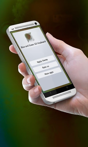 蓝色和绿色 GO Keyboard
