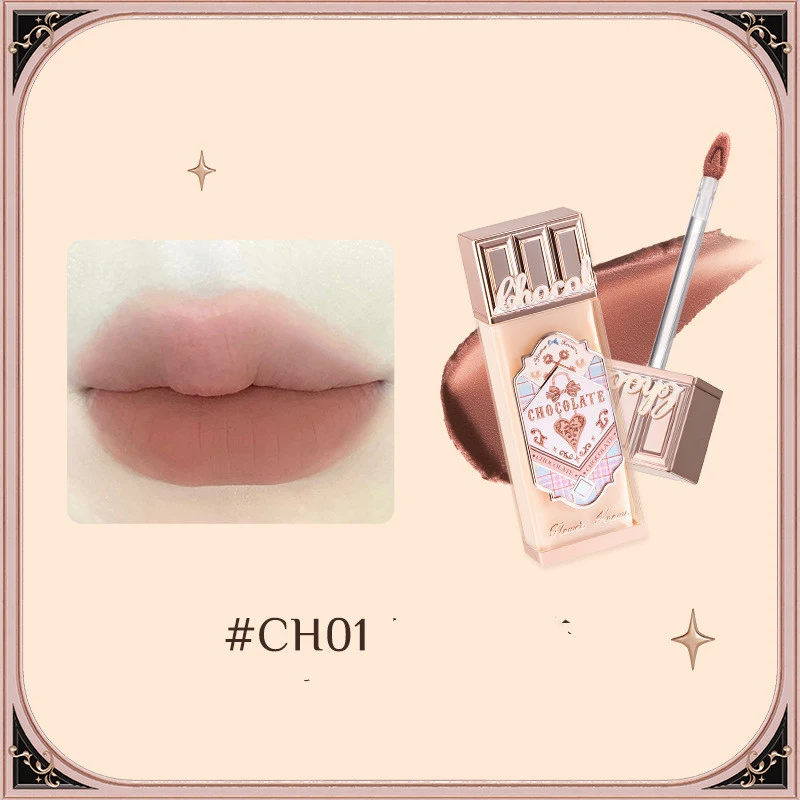 Cloud Lip Glaze Lipstick Melkthee Kleur Langdurig, zacht en fluweelzacht, lichtgewicht gevoel voor een perfecte look de hele dag