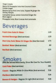 Slounge - Lemon Tree Hotel menu 3