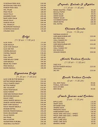 Astoria Veg menu 2