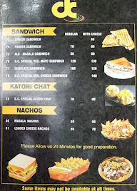 Dosa & Chutnys menu 1