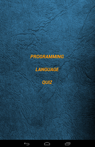 Programming Language Quiz