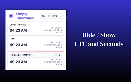 Simply Timezones - Easy Global Time Conversion screenshot 5