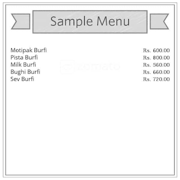 Shri Siddhi Vinayak Sweets menu 