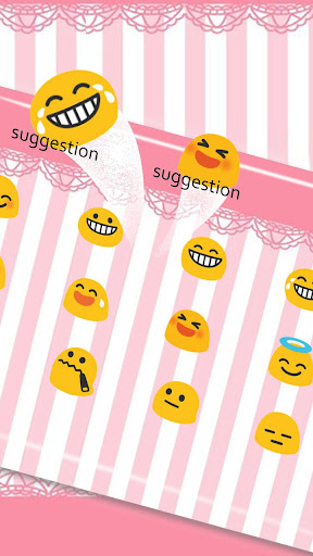 Pink Kitty Bowknot Keyboard