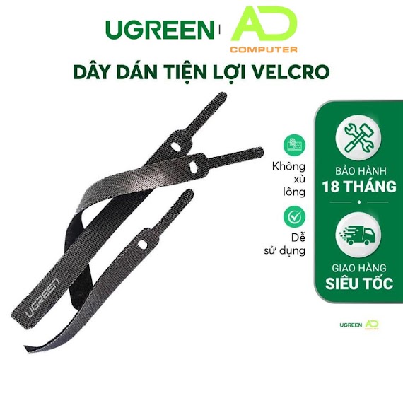 Dây Dán Tiên Lợi Velcro Làm Gọn Dây Sạc, Dây Tai Nghe, ... Ugreen 50370 - Hàng Phân Phối Chính Hãng