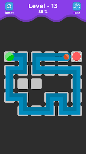 FINGERS - one line fill puzzle