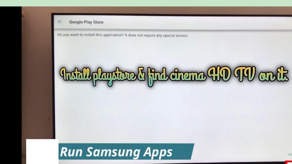 Use Play Store And Install Cinema HD.