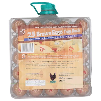 Bajaj Sk Eggs - Brown - 25 pcs