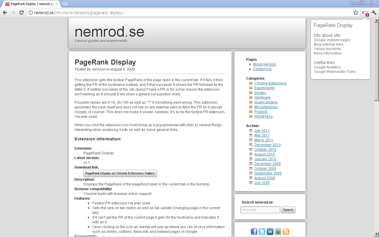 PageRank Display Preview image 4