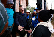 Former DA Leader Tony Leon was on a door-to-door campaign in Eldorado Park, South of Johannesburg on April 23 2019. 