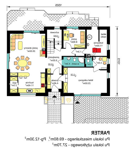 BS-16 z lokalem - Rzut parteru