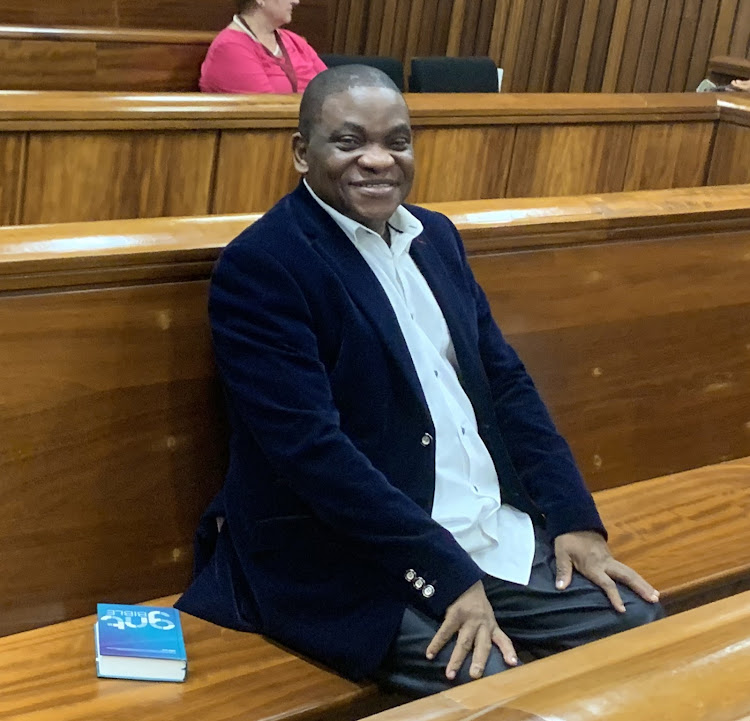 Rape and human trafficking accused Timothy Omotoso in the dock of the Port Elizabeth High Court on Tuesday